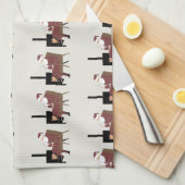 Cozy Santa Fireplace Pattern Decorative Kitchen To Theedoek (Quarter Fold)