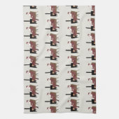 Cozy Santa Fireplace Pattern Decorative Kitchen To Theedoek (Verticaal)