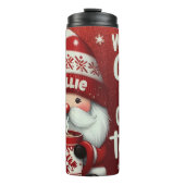 Cozy Santa Gnome Tumblr – Warm Holiday Gift Thermosbeker (Voorkant)