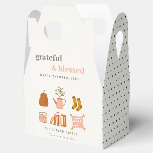 Cozy Scandi Autumn Essential Blush Thanksgiving Bedankdoosjes (Geopend)