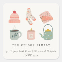 Cozy Scandi Winter Essential Blush Green Address