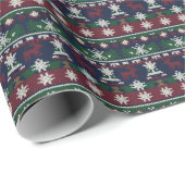 Cozy Scandinavian Christmas Sweater Knit Cadeaupapier (Rol Hoek)