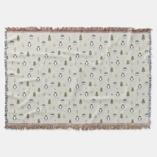 Cozy Scandinavian Holiday Woven Blanket Deken (Voorkant)