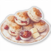 Cozy Scones & Jam Sticker Afternoon Tea Aesthetic (Voorkant)