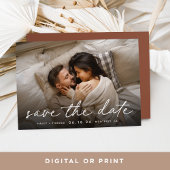 Cozy Script | Horizontale foto Save The Date