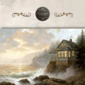 Cozy Seaside Cottage Glow Decoupage Tissuepapier