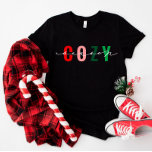 Cozy Season Cute Calligraphy Holiday Shirt<br><div class="desc">We voegen altijd dagelijks nieuwe design toe!</div>