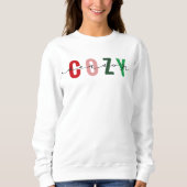 Cozy Season Cute Calligraphy Holiday Sweatshirt (Voorkant)