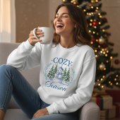 Cozy Season Cute Snowman Winter Christmas Trees Trui