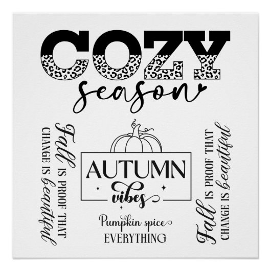 Cozy Season-Digital Download Poster (Voorkant)