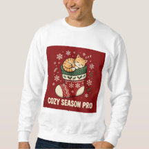 Cozy Season Pro Kat Kerst Sweatshirt