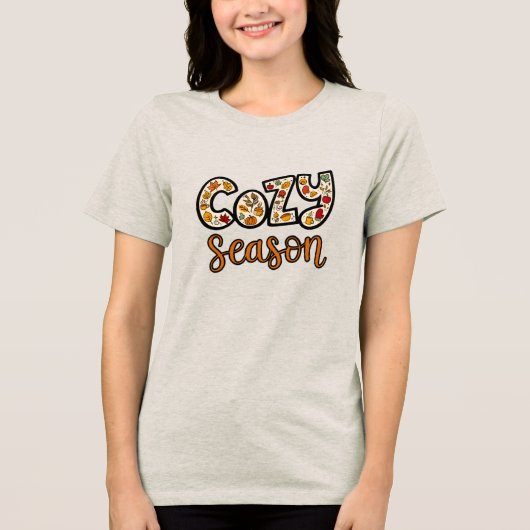 Cozy Season Shirt | Autumn Vibes T-Shirt (Voorkant)