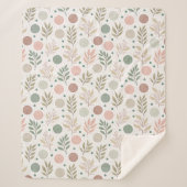 Cozy Sherpa Blanket with Classic Polka Dot Pattern Deken (Voorkant)