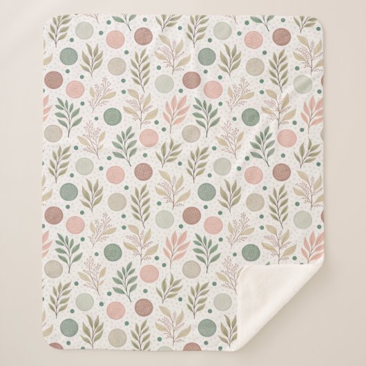 Cozy Sherpa Blanket with Classic Polka Dot Pattern Sherpa Deken (Voorkant)