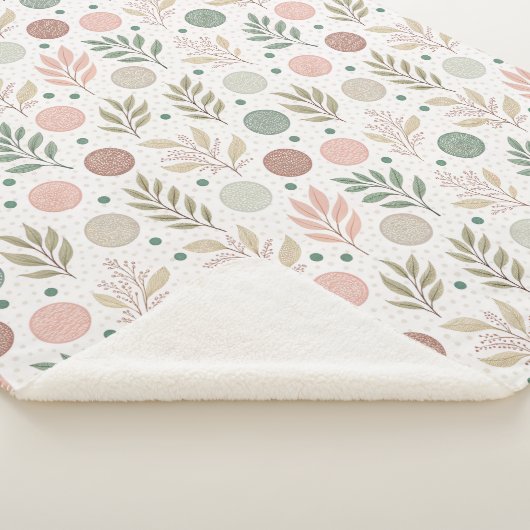 Cozy Sherpa Blanket with Classic Polka Dot Pattern Sherpa Deken (3/4)