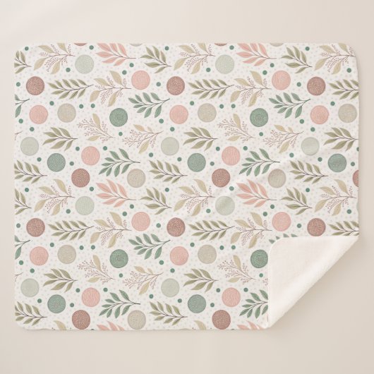 Cozy Sherpa Blanket with Classic Polka Dot Pattern Sherpa Deken (Voorkant (horizontaal))