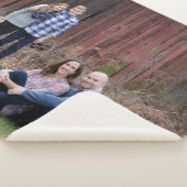 Cozy sherpa gepersonaliseerde fotodeken - keepslag sherpa deken (3/4)