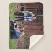 Cozy sherpa gepersonaliseerde fotodeken - keepslag sherpa deken (Voorkant)