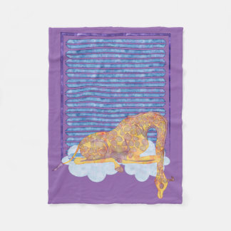 Cozy Slapende Giraffe Baby's Quilt Fleece Deken