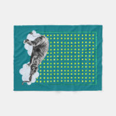 Cozy Sleeping Elephant Baby's Quilt Fleece Deken (Voorkant (Horizontaal))