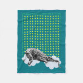 Cozy Sleeping Elephant Baby's Quilt Fleece Deken (Voorkant)