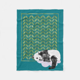 Cozy Sleeping Panda Baby's Quilt Fleece Deken