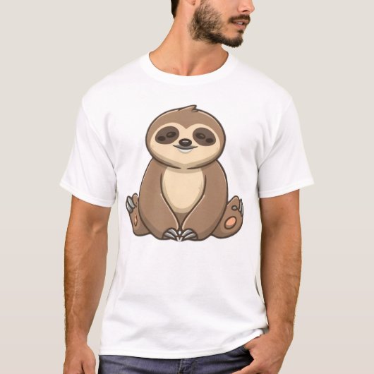 Cozy Sloth Classic T-Shirt (Voorkant)