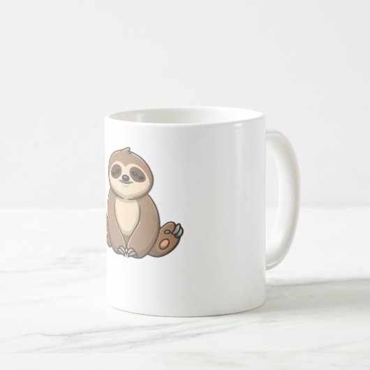 Cozy Sloth Classic T-Shirt Koffiemok (Voorkant rechts)