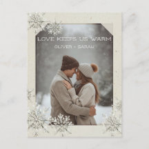 Cozy Snowflake Love houdt ons warm paar foto