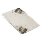 Cozy Snowflake & Pine Holiday Design Magneet (Rechterzijde)