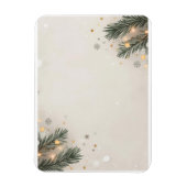 Cozy Snowflake & Pine Holiday Design Magneet (Verticaal)