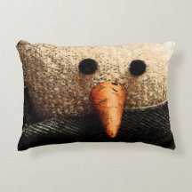 Cozy Snowman Accent Pillow