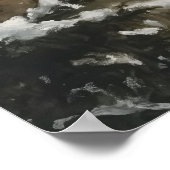 Cozy Snowman with Coffee Christmas Wall Art  Poster (Hoek)