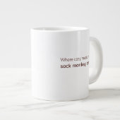 Cozy Sock Monkey  Grote Koffiekop (Voorkant rechts)