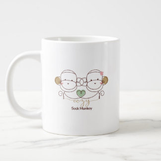 Cozy Sock Monkey  Grote Koffiekop