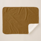 Cozy Solid Brown Blanket – Soft Warm Minimalist Th Sherpa Deken (Voorkant (horizontaal))