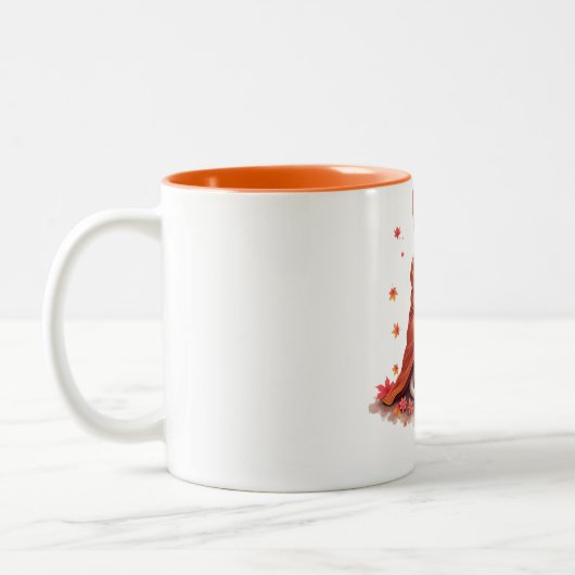 Cozy Sphynx Cat Mug - Autumn Fall Blanket & Coffee Tweekleurige Koffiemok (Links)