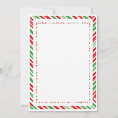 Cozy Stripe Red Mug Christmas Baby Shower  Kaart (Achterkant)