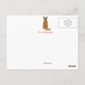 Cozy Sunflower Cat Briefkaart (Achterkant)