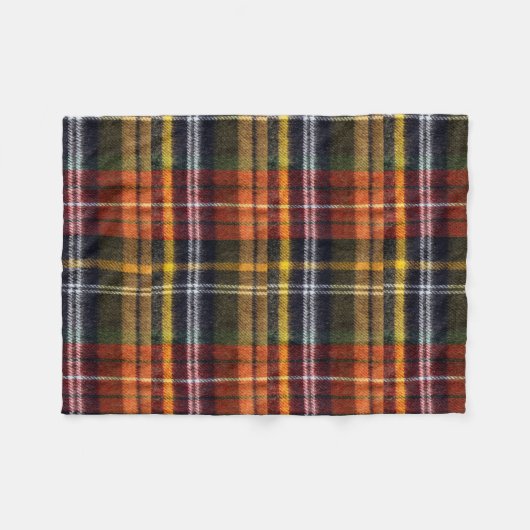 Cozy Tartan Fleece Blanket, valkleuren (Voorkant (Horizontaal))
