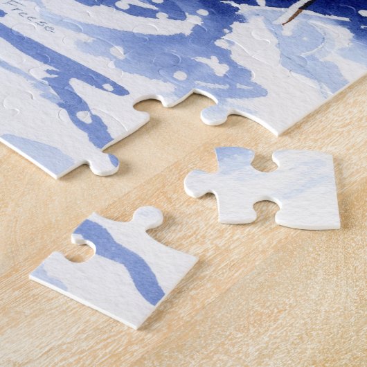 "Cozy Tea-Cozy" Holiday Jigzaag Puzzle Legpuzzel (Zijkant)