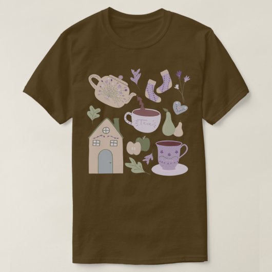Cozy tea Tijd 1 T-shirt (Design voorkant)