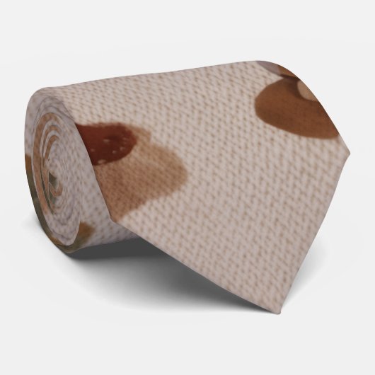 Cozy Teddy Bears Pattern Tie Stropdas (Opgerold)