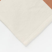 Cozy Terracotta Rust & Cream Buffalo Check Fleece Deken (Hoek)