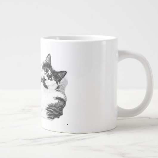 Cozy Two Cats Portret Mok (Rechts)