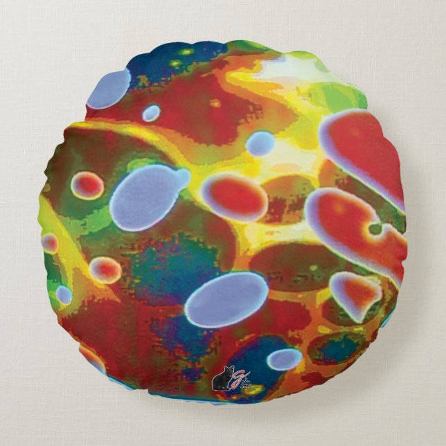 Cozy Undules Rond Kussen (Voorkant)