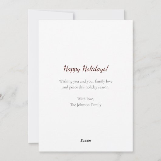 Cozy Up Hot Cocaca Mok kerst Feestdagenkaart (Achterkant)