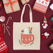 Cozy Up Hot Cocaca Mok kerstfeestdag Tote Bag