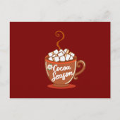 Cozy up with this sweet Cocoa Season design  Feestdagenkaart (Voorkant)