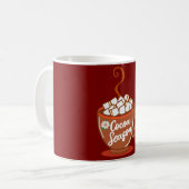 Cozy up with this sweet Cocoa Season design  Koffiemok (Voorkant links)